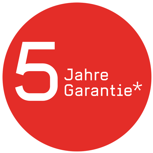 5 Jahre Garantie